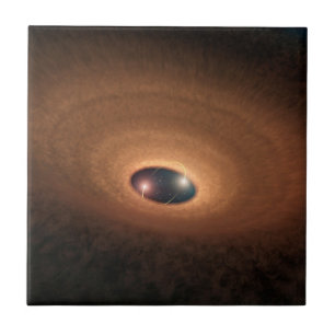 Azulejo Disco De Dusty Material Leftover De Star Formation