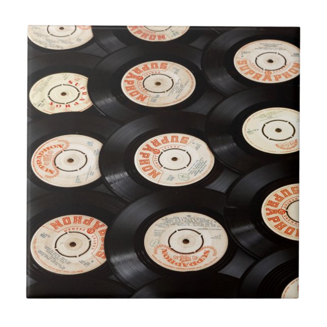 Azulejo Discos de vinilo (Frente)