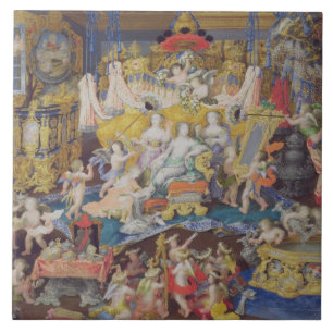 Azulejo Diseñe para una fan, posiblemente para señora de