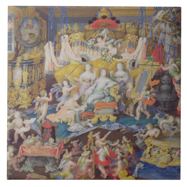 Azulejo Diseñe para una fan, posiblemente para señora de (Frente)