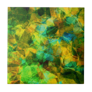 Azulejo Diseño abstracto moderno de los Verdes Funky