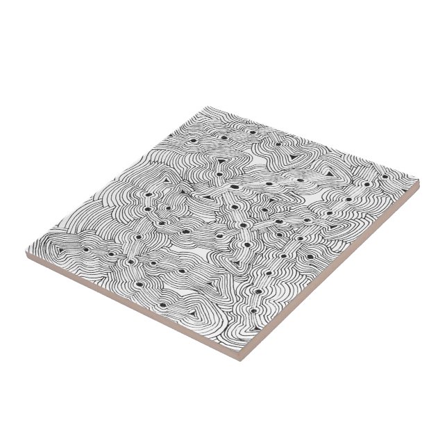 Azulejo Diseño abstracto original de la granja de hormigas (Lado)