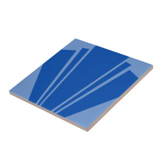 Azulejo Diseño Art Deco Azul