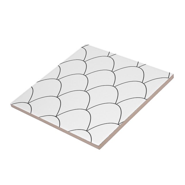 Azulejo Diseño Art Deco Blanco (Lado)