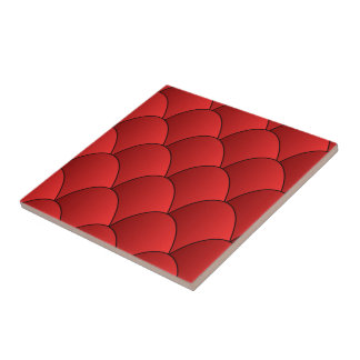 Azulejo Diseño Art Deco Rojo