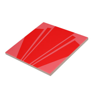 Azulejo Diseño Art Deco Rojo