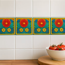 Azulejo Diseño Art Decó Tile Cerámico