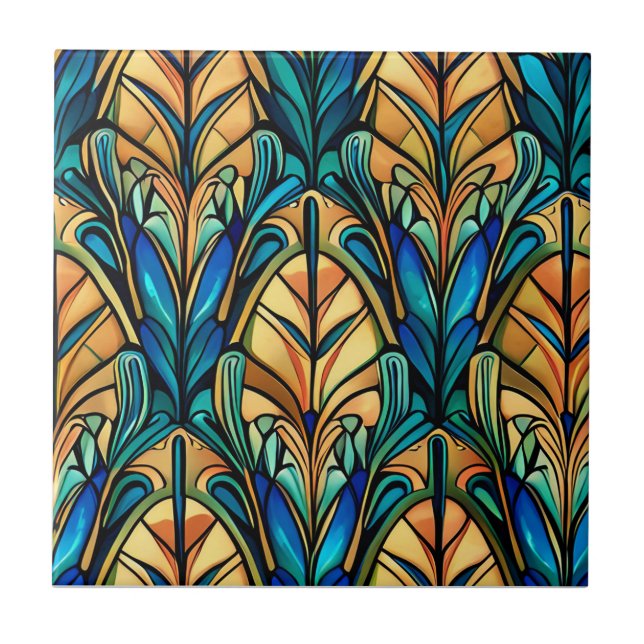 Azulejo Diseño Art Nouveau (Frente)