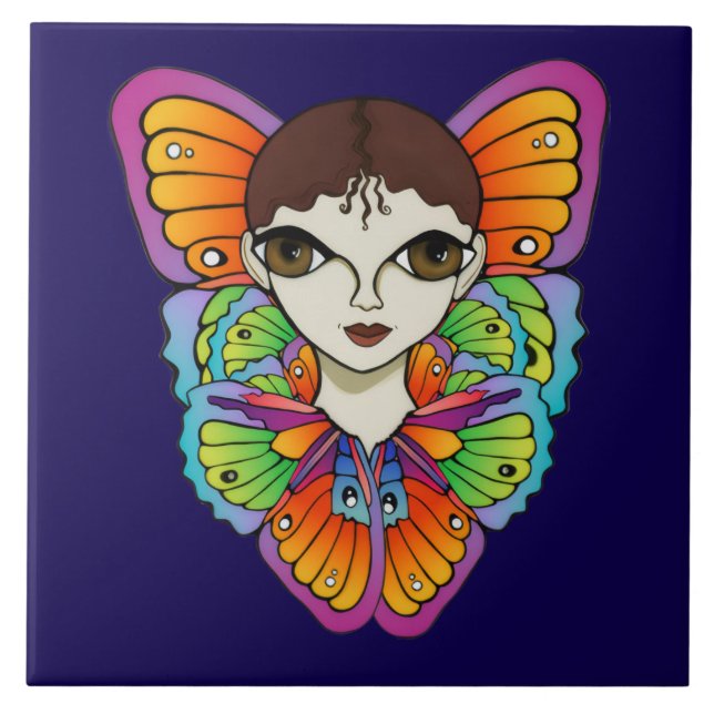 Azulejo Diseño Big Eyes & Butterflies (Frente)