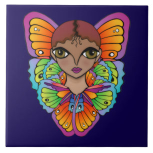 Azulejo Diseño Big Eyes & Butterflies