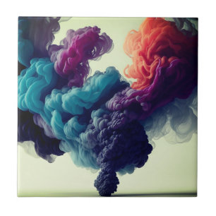 Azulejo Diseño bonito efecto de humo moderno