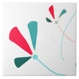 Azulejo Diseño botánico MInimal Tile cerámico