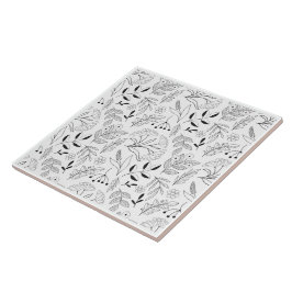 Azulejo Diseño Botánico Simple Moderno Decorativo