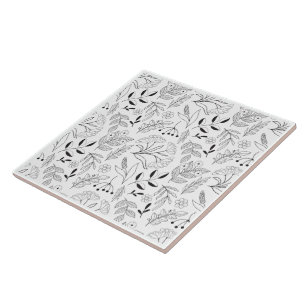Azulejo Diseño Botánico Simple Moderno Decorativo  