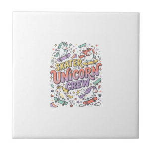Azulejo Diseño caprichoso de Zazzle de la tripulación de u
