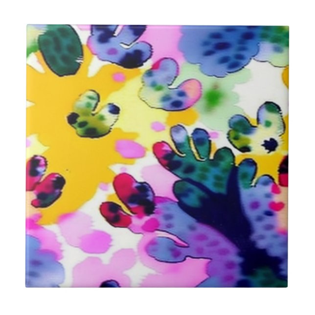 Azulejo Diseño colorido y vívido (Frente)