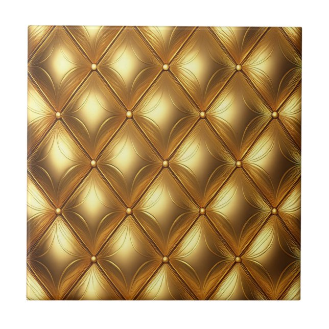 Azulejo Diseño con penacho de oro (Frente)