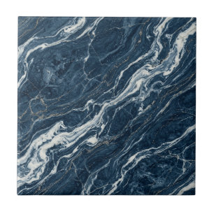 Azulejo Diseño contemporáneo audaz de mármol de la marina