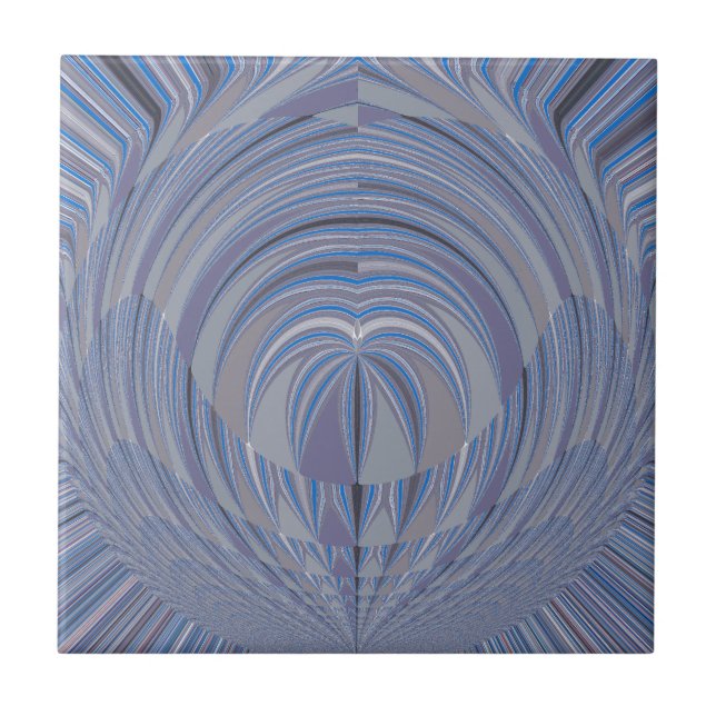 Azulejo Diseño continuo de corazón grande (Frente)