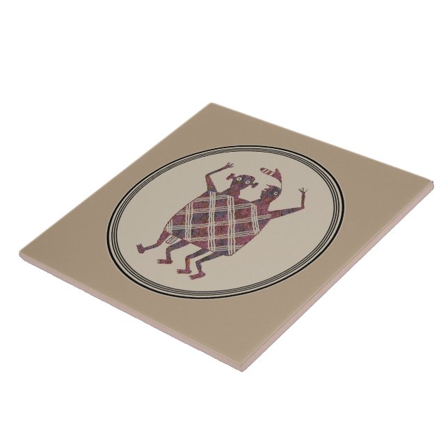 Azulejo Diseño de alfarería de fibras pequeñas (Lado)