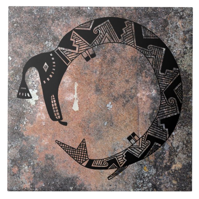 Azulejo Diseño de alfarería de mantos de agua (Frente)