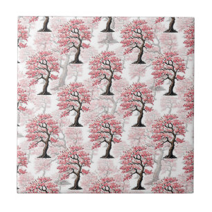 Azulejo Diseño de árbol de cerezo rosa Sakura