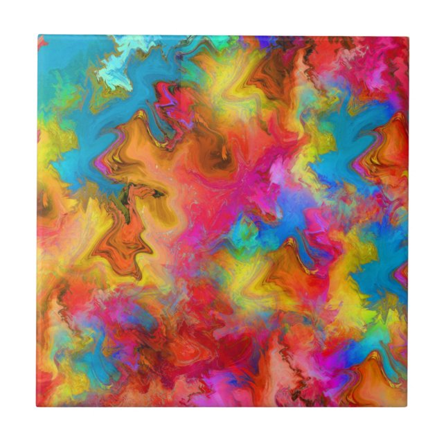 Azulejo diseño de arco iris (Frente)