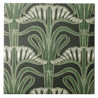 Azulejo Diseño de Art Nouveau floral