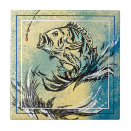 Azulejo Diseño de arte de pescado Tile cerámico