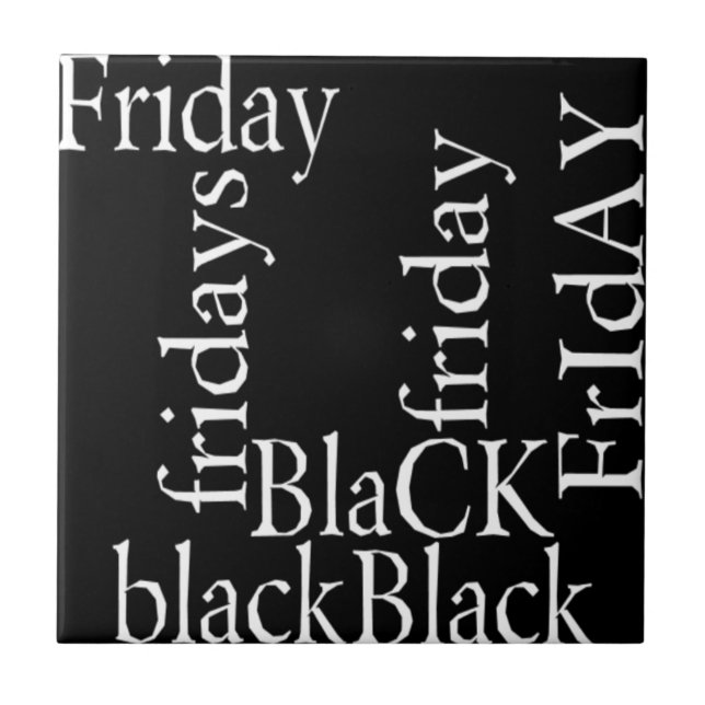 Azulejo Diseño de Black Friday (Frente)