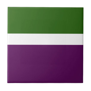 Azulejo Diseño de bloques de color verde blanco morado