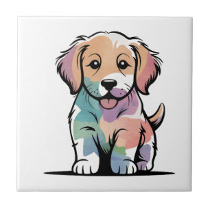 Azulejo Diseño de cachorro lindo