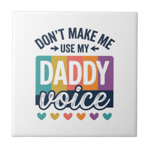 Azulejo Diseño de camiseta Daddy Voice Vintage Pride_1