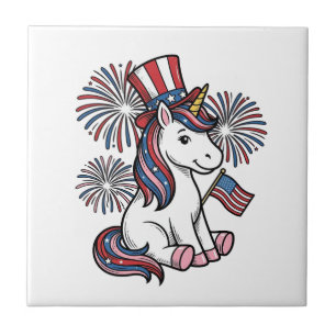 Azulejo Diseño de camiseta de fuegos artificiales de unico