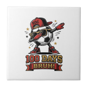 Azulejo Diseño de camiseta de fútbol Dabbing de 100 días B