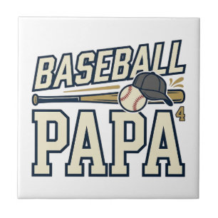 Azulejo Diseño de camiseta de grabado vintage de Papá de b