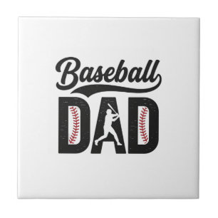 Azulejo Diseño de camiseta de grabado vintage de papá de b