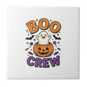 Azulejo Diseño de camiseta de Halloween de calabaza fantas