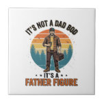 Azulejo Diseño de camiseta de humor de papá vintage figura<br><div class="desc">Diseño de camiseta de humor de papá vintage figura de padre divertida_1</div>