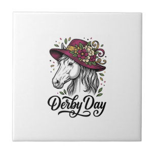Azulejo Diseño de Camiseta de Jinete de Caballo Vaquero Oc