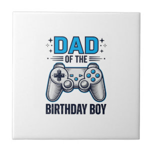 Azulejo Diseño de camiseta de papá del chico cumpleañero g