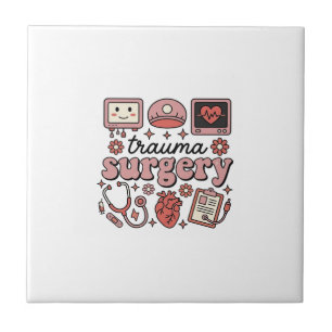 Azulejo Diseño de camiseta de vector médico vintage de cir