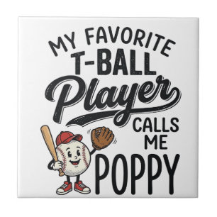 Azulejo Diseño de camiseta Me llaman Poppy jugador favorit