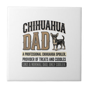 Azulejo Diseño de camiseta para amante de perros Chihuahua