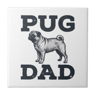 Azulejo Diseño de camiseta para amante de perros con graba