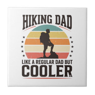 Azulejo Diseño de camiseta vintage para papá excursionista