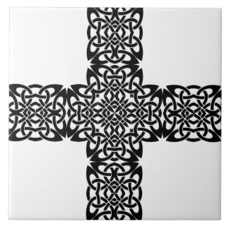 Azulejo Diseño de Cruz de Arte Oscuro