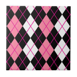 Azulejo Diseño de diamantes de arenoso blanco rosado