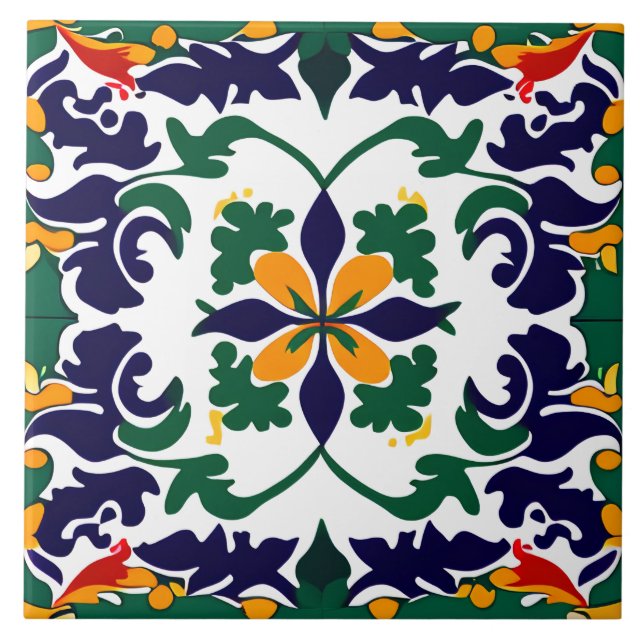 Azulejo Diseño de estilo español (Frente)