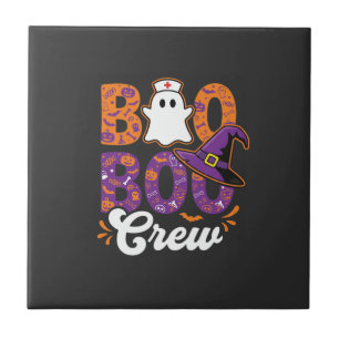 Azulejo Diseño de fantasma de enfermera de Halloween de Bo